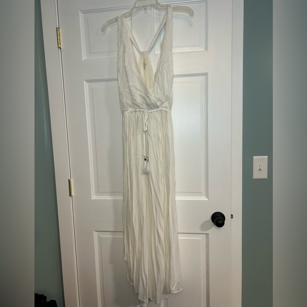 Lulus Side Slit Rayon Maxi Dress